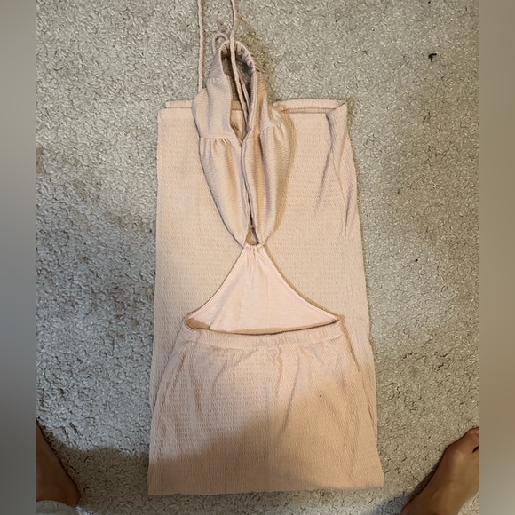 Bloomingdale’s light pink cut out beach maxi dress size small - Picture 10 of 13